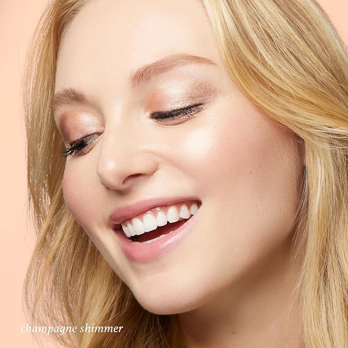 Julep Eyeshadow 101 Crème-to-Powder Waterproof Eyeshadow Stick Duo – Long-Lasting, Crease-Proof, Easy Apply with Built-in Smudger - Champagne Shimmer and Pearl Shimmer