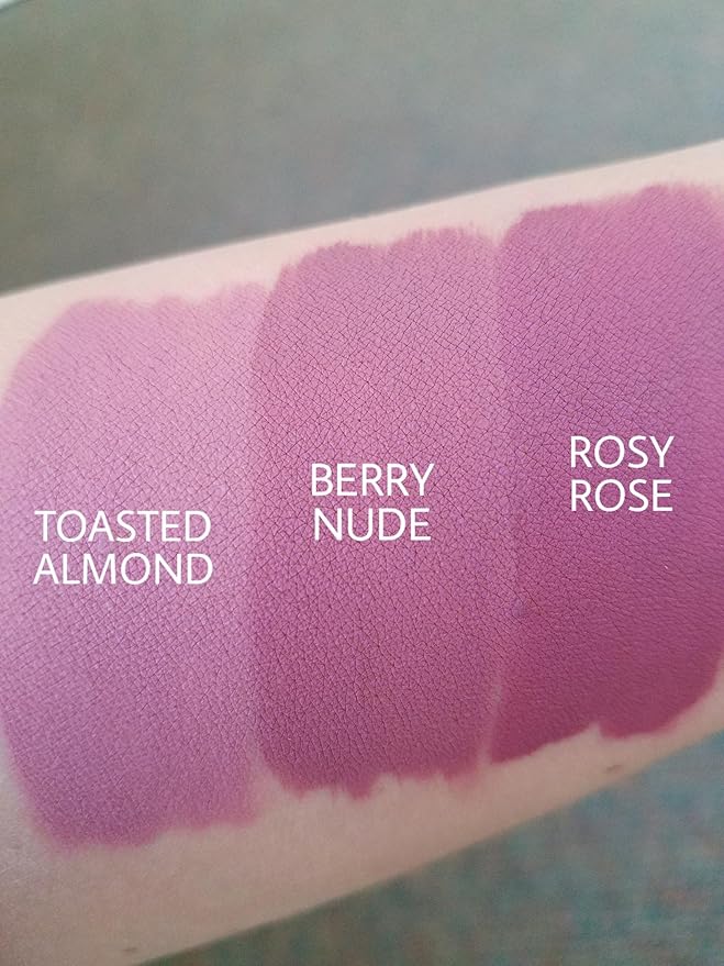 Aromi Pink Nude Matte Liquid Lipstick, Blush Beige Lip Color, Long-lasting Lipstick, Vegan, Cruelty-free, All Day Wear, Handmade (Toasted Almond)