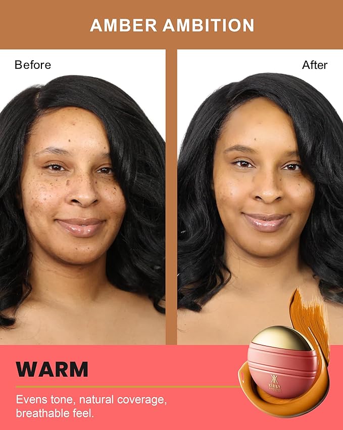 Konfident Glow Skin Tint – Amber Ambition Hydrating Oil-Free Glass-Skin Foundation, Buildable Light-to-Medium Coverage, 30 ml – Inclusive Clean Makeup for Radiant Confidence