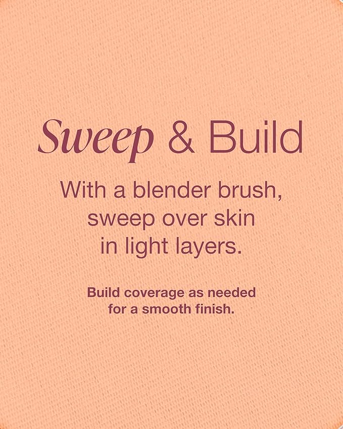 Mineral Fusion Pressed Powder Foundation - Matte Finish Face Powder for Medium Skin with Yellow Undertones - Age Defying Natural Makeup - Talc Free, Vegan, Hypoallergenic (Warm 2)