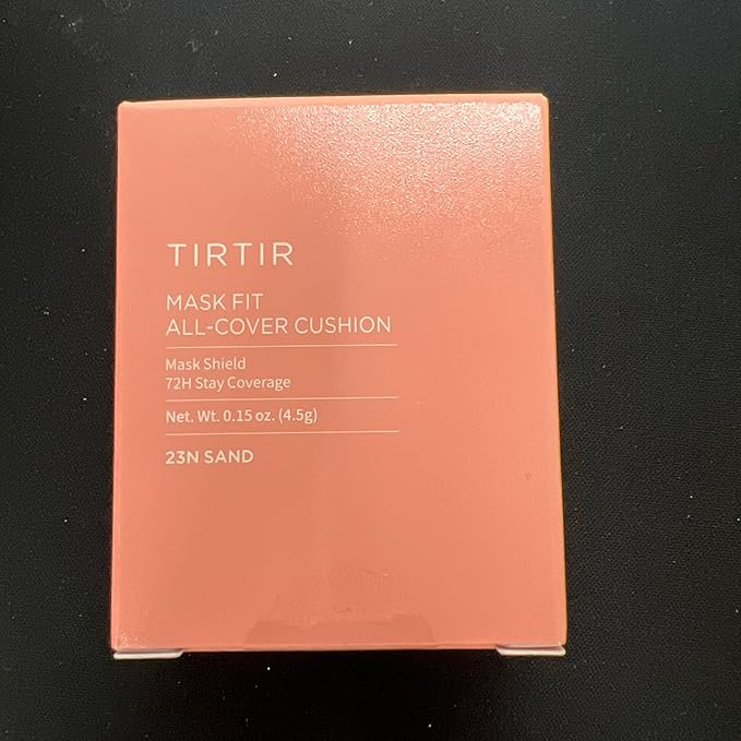 [*Mini Size*] TIRTIR All Cover Pink Cushion | Korean Cushion Foundation, (#23N Sand, 0.15 Fl Oz)