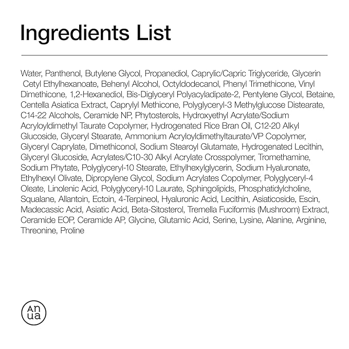 ANUA 3 Ceramide Panthenol Moisture Barrier Cream, Hydrating Face Moisturizer for Normal Skin, Panthenol, Ceramide, Centella for Skin Barrier Non Comedogenic, Korean Skincare (100ml/ 3.38 fl. oz.)