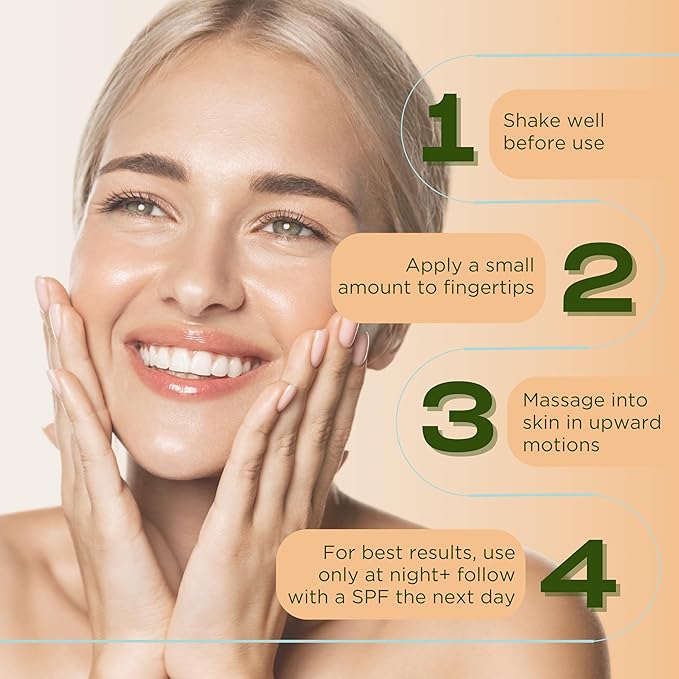 InstaNatural Retinol Serum for Face with 2.5% Retinol, Bakuchiol, Hyaluronic Acid & Squalane | Smoothing Serum for Even-Toned, Youthful-Looking Skin - 1 Fl Oz