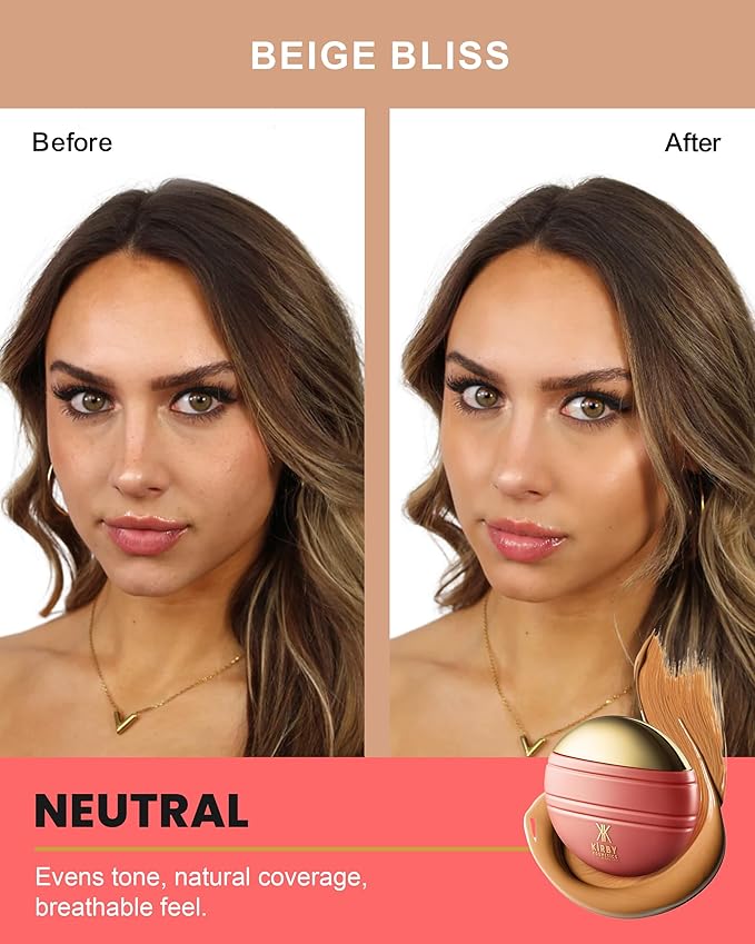 Konfident Glow Skin Tint – Beige Bliss Hydrating Oil-Free Glass-Skin Foundation, Buildable Light-to-Medium Coverage, 30 ml – Inclusive Clean Makeup for Radiant Confidence