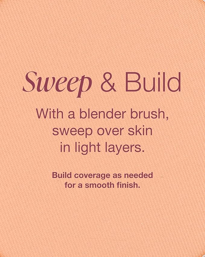 Mineral Fusion Pressed Powder Foundation - Matte Finish Face Powder for Med/Tan Skin with Yellow Undertones - Age Defying Natural Makeup - Talc Free, Vegan, Hypoallergenic (Warm 3)