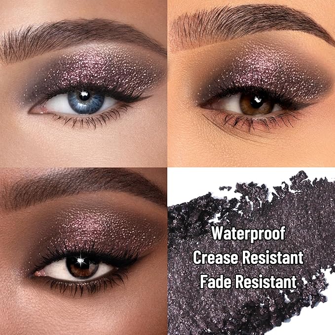 UCANBE Saturn Single Eyeshadow Palette, Highly Pigmented Glitter Eye Shadow Powder, Professional Long-Lasting Waterproof Makeup Palette