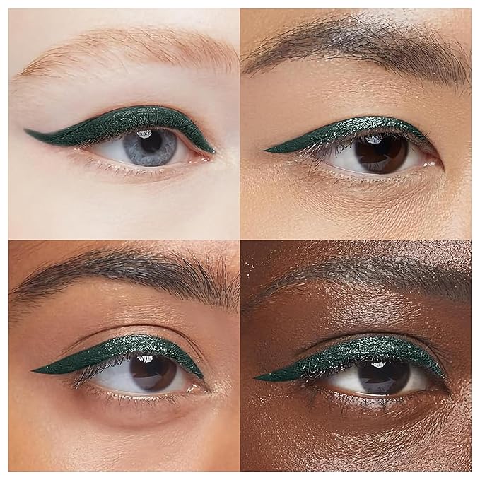 EPILYNX Waterproof Eyeliner - Smudge-Proof Liquid Eyeliner Pen with Precision Tip for Smooth, Long-Lasting Application - Vegan, Hypoallergenic & Gluten-Free Eye Liner - 2mL Green