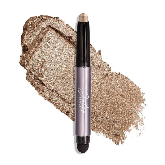 Julep Eyeshadow 101 Cream-to-Powder Waterproof Shadow Stick – Silver Moonlight Shimmer – Long-Lasting, Crease-Proof, Medium Golden-Beige Shimmer Eyeshadow with Built-in Smudger
