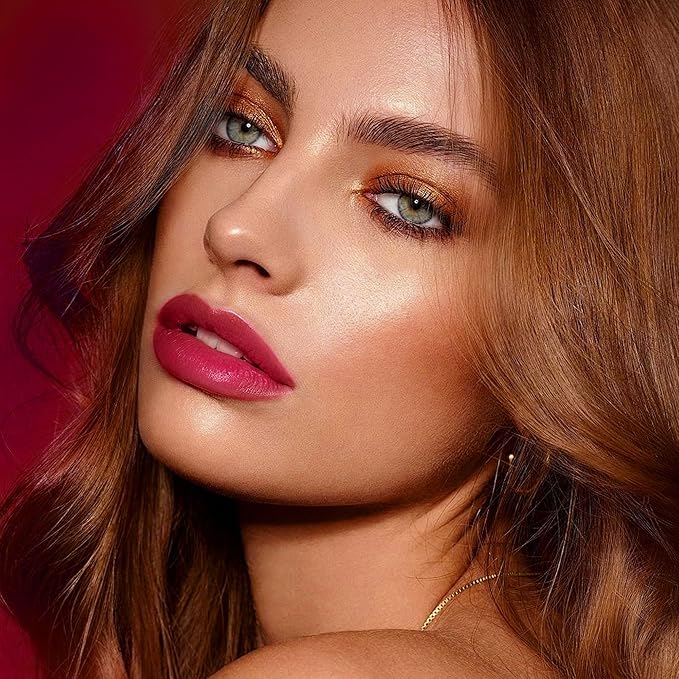 Red Lipstick for Women Hydrate Lipstick Glossy Moisture Lip Gloss Sheer-Medium Coverage Long Lasting Lipsticks for Dry Lips, DM69 Ruby Red