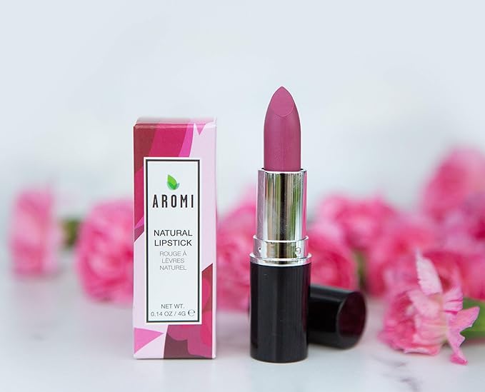 Aromi Natural Lipstick | Vegan, Cruelty-free Beauty, Handcrafted, Small Batch, Dye-free, Palm-free (Berry Fuchsia)