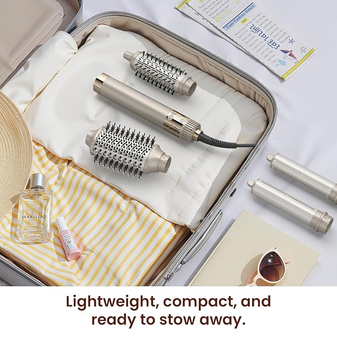 Upgraded 5-in-1 Hot Air Styler – Hair Dryer & Versatile Air Styler with Auto Wrap Curlers, Volumizing Brushes, Frizz-Free Hair Styler Tool for Curling, Smoothing & Adding Volume, No Heat Damage