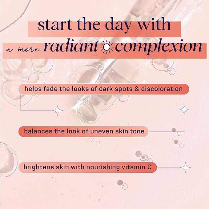 Spa Life Face Serum: GLOW Vitamin C & Radiating Daily Serum 100 ml (3.7 oz) - Targets Dark Spots, Fine Lines, Uneven Tone & Signs of Aging, Firming, Plumping & Radiance Boosting