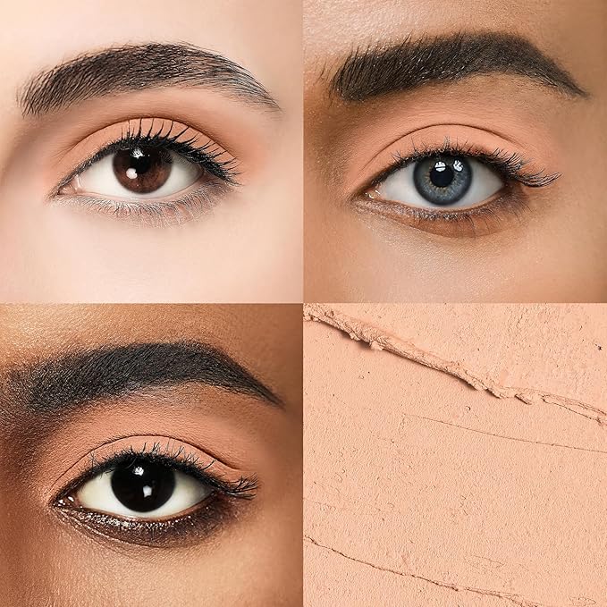 Longwear Cream Eye Shadow Sticks(41 Camel Matte), Smudge-Proof, Waterproof Eyeshadow,Silky Formula Glitter With Makeup Brush,Nude Eyeshadow Stick