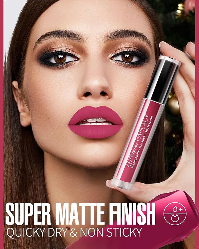 Rose Red Lipstick Long Lasting Lipsticks for Women Smudgeproof Transferproof Cruelty Free Lip Makeup, 905 Bad Guy