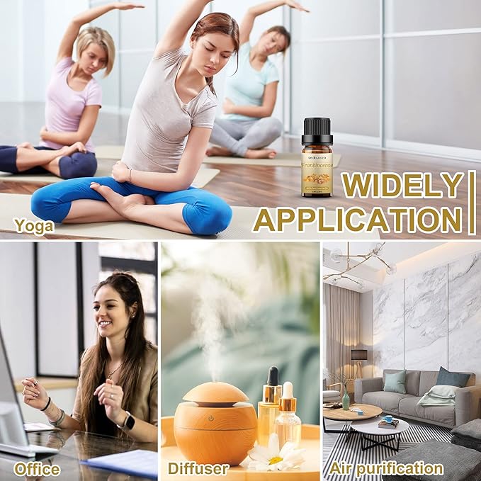 Sedbuwza Frankincense Essential Oil, Pure Organic Frankincense Fragrance Oil for Diffuser, Humidifier, Soap, Candle, Perfume