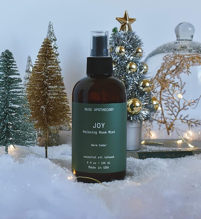 Muse Apothecary Room Ritual - Botanical Collection - Room Spray, Aromatic and Relaxing Room Mist, Air Freshener Spray, Infused with Natural Aromatherapy Essential Oils - 8 oz, Warm Cedar