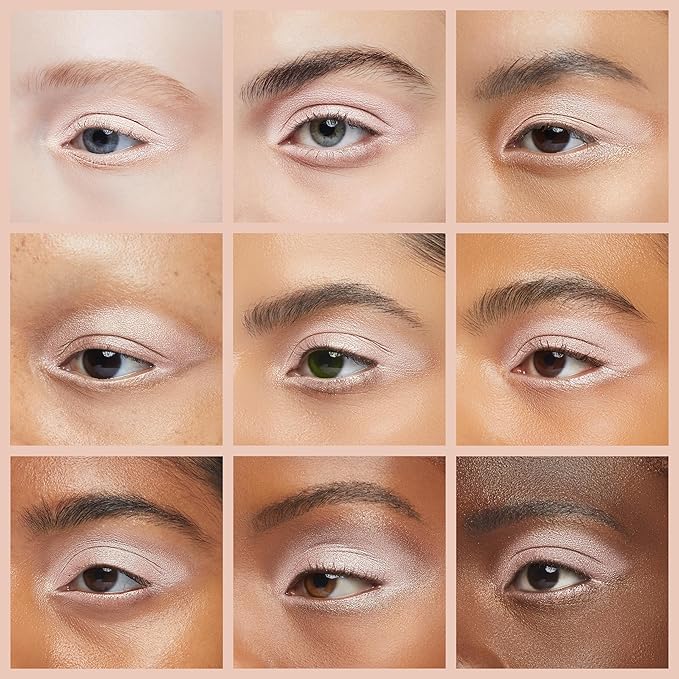 Oulac Light Pearl Cream Eyeshadow also for Highlighter Shimmer Eye Shadow Waterproof&Long Lasting with Moisturizing Formula Blendable Shimmer Eye Make-up,Vegan & Cruelty-Free,6g P04