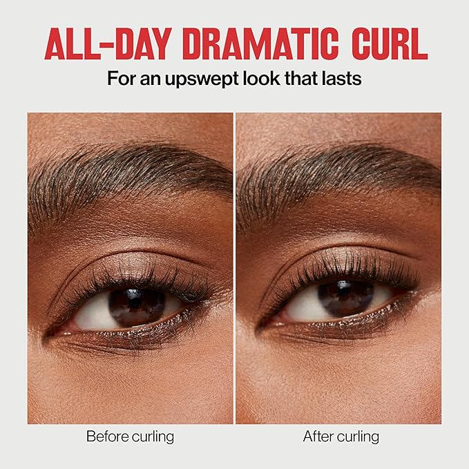 Revlon Extra Curl Lash Curler, Gives an All Day Dramatic Curl, with Finger Grips for a Non Slip Grip, Easy to Use, 1 Count