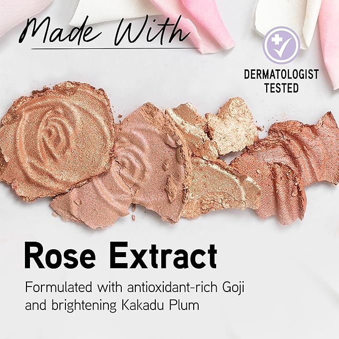 Physicians Formula Rosé All Day Highlighter Blush Face Powder, Pink Petal Glow, Dermatologist Tested, Clinicially Tested