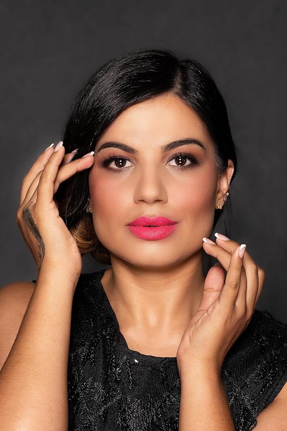 ShikSona Full Coverage Split Bullet Matte Lipstick | Vegan | Gluten, Paraben and Cruelty Free, Creamy Lipstick in a Shimmery Cool Pink/Deep Coral Pink Matte (Mover and Shaker)