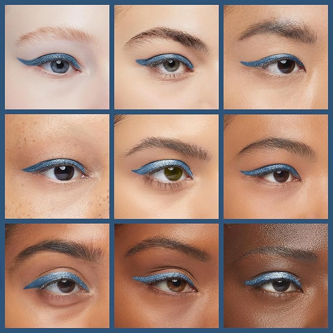 EPILYNX Waterproof Eyeliner - Smudge-Proof Liquid Eyeliner Pen with Precision Tip for Smooth, Long-Lasting Application - Vegan, Hypoallergenic & Gluten-Free Eye Liner - 2mL Shimmer Royal Blue