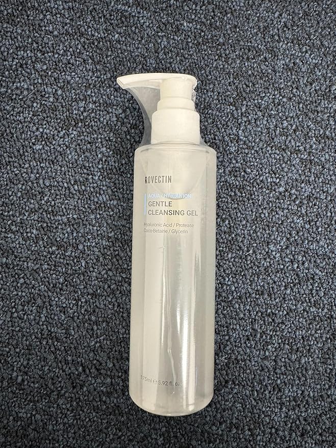 ROVECTIN Calming Lotus Water Cream (2.1 fl.oz, 60ml) Moisturizer + Aqua Cleansing Gel (5.9 fl. oz, 175ml) pH| Bundle [2 Pack]