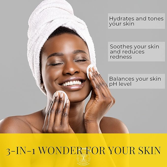 Hydrating Facial Spray Toner with Rosewater, Hyaluronic Acid, Rosehip Seed Oil and Aloe Vera - Mist for Face by Doppeltree - Formulated in San Francisco