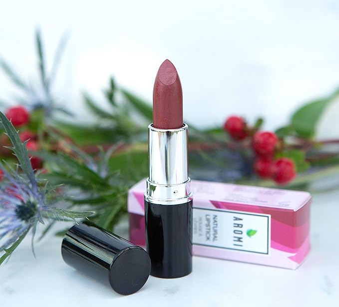 Natural Lipstick | Vegan Beauty, Cruelty-free Cosmetics, Dye-free Lipstick, Mother's Day Gift Idea, (Maroon)
