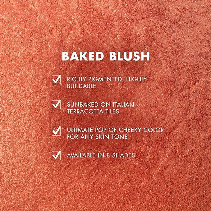 Milani Baked Blush, Powder Blush for Cheeks, Cruelty Free Makeup - Shape, Contour & Highlight Face for a Shimmery or Matte Finish -Petal Primavera
