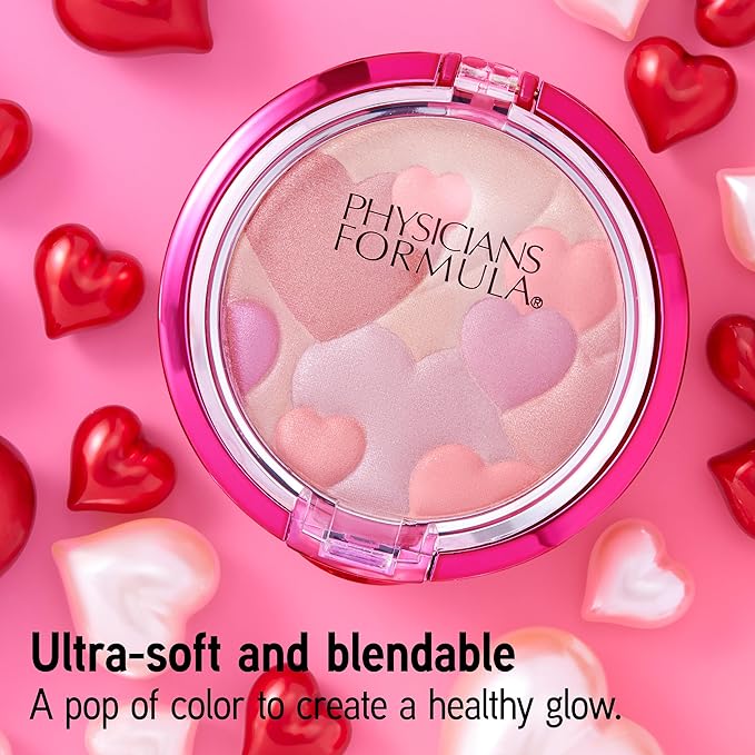 Physicians Formula Happy Booster Glow & Mood Boosting Blush, Silky Smooth Formula, Hypoallergenic, Blends Easily with Radiant Finish – Natural