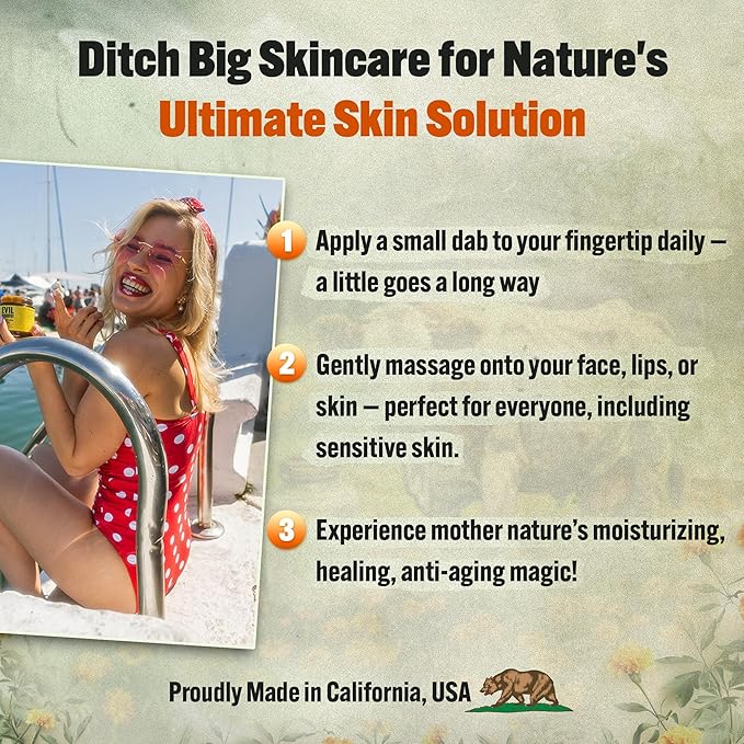 Whipped Beef Tallow and Honey Balm - Moisturizer for Skin, Face, Lips, Body - Natural, Unscented, Non-Toxic Skincare with Manuka Honey - Citrus scented