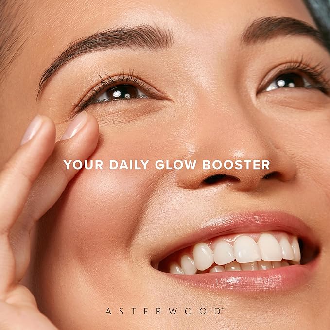 Asterwood Vitamin C Face Serum - with Hyaluronic Acid - Smoothing, Hydrating, Stimulates Collagen Production - Fragrance-Free - 1 Fl Oz