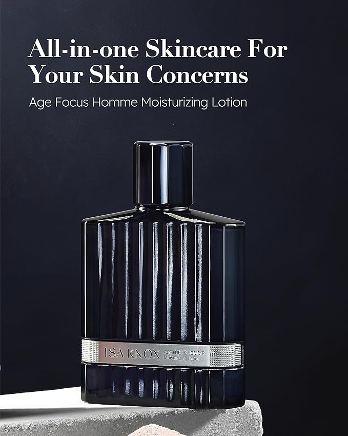 ISA KNOX Age Focus Homme (Face Emulsion, 5.1fl oz) - Hydrating Facial Moisturizer to Soothe and Moisturize Shaving-Irritated Skin for a Refreshing Sensation by LG Beauty. Niacinamide