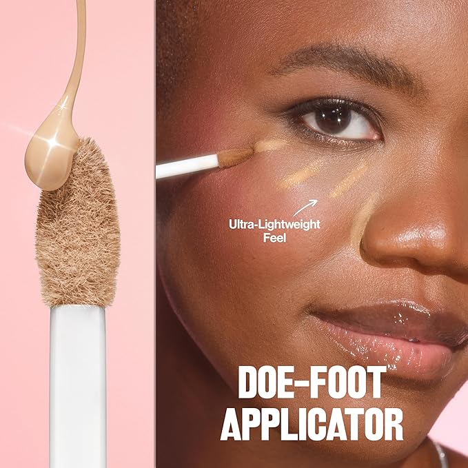 Revlon Glimmer Brightening Concealer, Liquid Under Eye Makeup, Made with Caffeine, Vitamin C, & Stevioside, 125, 0.3 fl oz