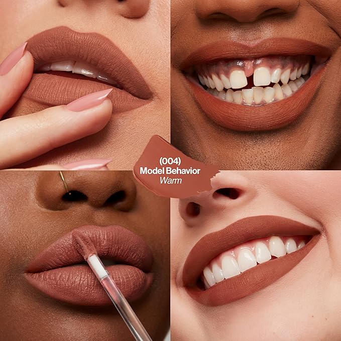 Revlon ColorStay Limitless Matte Liquid Lipstick, Vegan Formula, No-Budge, Longwear Lip Color, Long Lasting, Lightweight/Comfortable, Waterproof, 004 Model Behavior, 0.17 fl oz