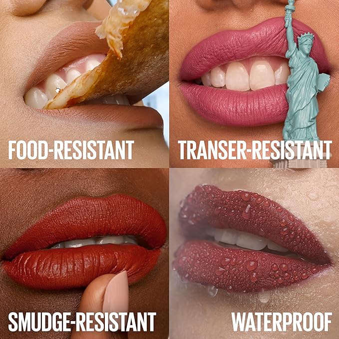 MAYBELLINE Super Stay Matte Ink Liquid Lipstick Makeup, Long Lasting High Impact Color, Up to 16H Wear, Shot Caller, Bright Pinky Red, 1 Count, Packaging May Vary (Pack of 2)