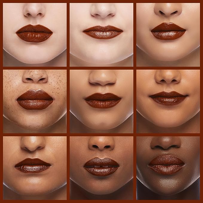 L’Paige LBR - BROWN Color-Changing Lipstick | Aloe Vera-Based, Long-Lasting, Moisturizing | Raspberry to Red Satin Finish