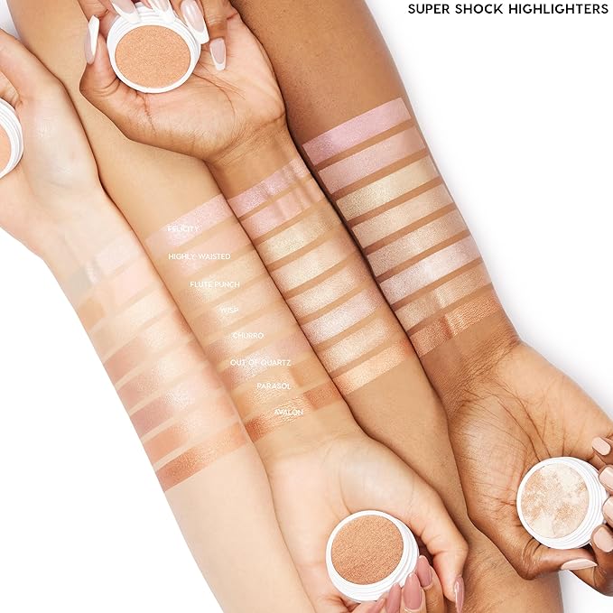 ColourPop Super Shock Highlighter Makeup - High-Pigment, Crème-Powder Face Makeup - Buildable & Blendable Formula with a Unique Bouncy Texture - Flexitarian (0.15 oz)