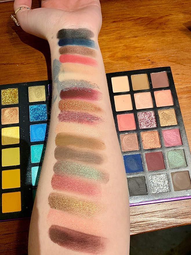 BestLand 72 Colors Ultra Secret Eyeshadow Palette, 4 in1 Color Board Matte Shimmer Glitter Nude Natural All In One Makeup Palette Blendable Pigmented Make Up Green Eye Shadow Pallet Gift Kit