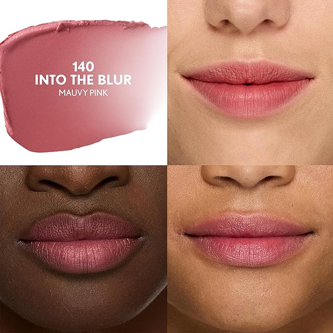 COVERGIRL Clean Fresh Yummy Blur Lipstick, Blurring Effect, Matte Lip Color, Fresh Pear Flavored, Vegan Formula - 140 Into the Blur (Mauvy Pink)