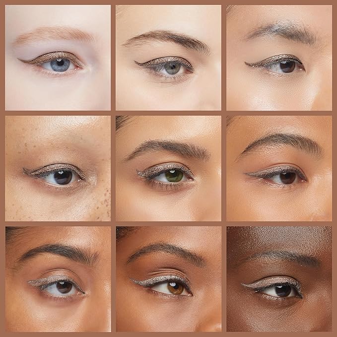 EPILYNX Waterproof Eyeliner - Smudge-Proof Liquid Eyeliner Pen with Precision Tip for Smooth, Long-Lasting Application - Vegan, Hypoallergenic & Gluten-Free Eye Liner - 2mL Shimmer Gold Brown