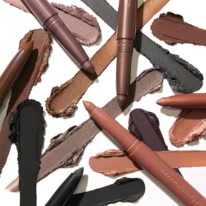 LAURA GELLER NEW YORK Kajal Longwear Kohl Eyeliner Pencil - Olive Kohl - Caffeine and Vitamin E - Smooth & Blendable Liner - Built-In Sharpener