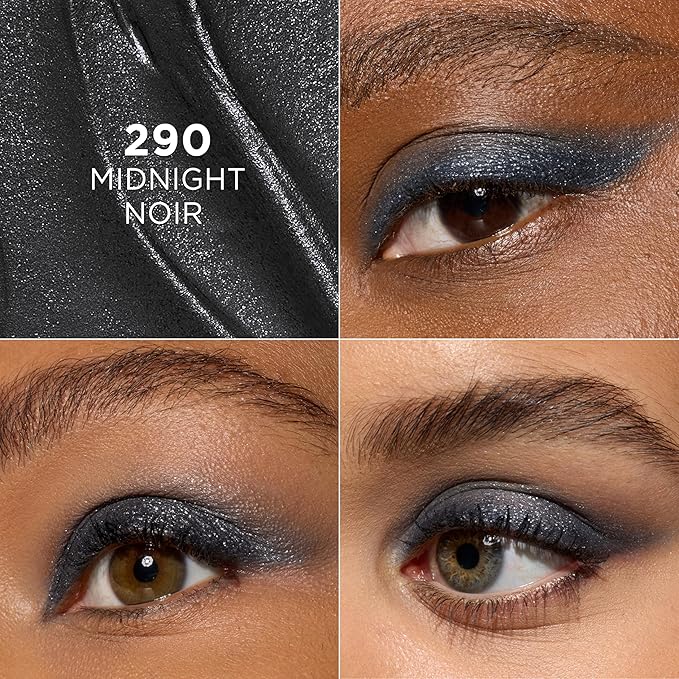 L'Oreal Paris Makeup Le Shadow Stick Eyeshadow, Blendable, Smudge-Resistant, Smokey Cream Eyeshadow, 290 Midnight Noir