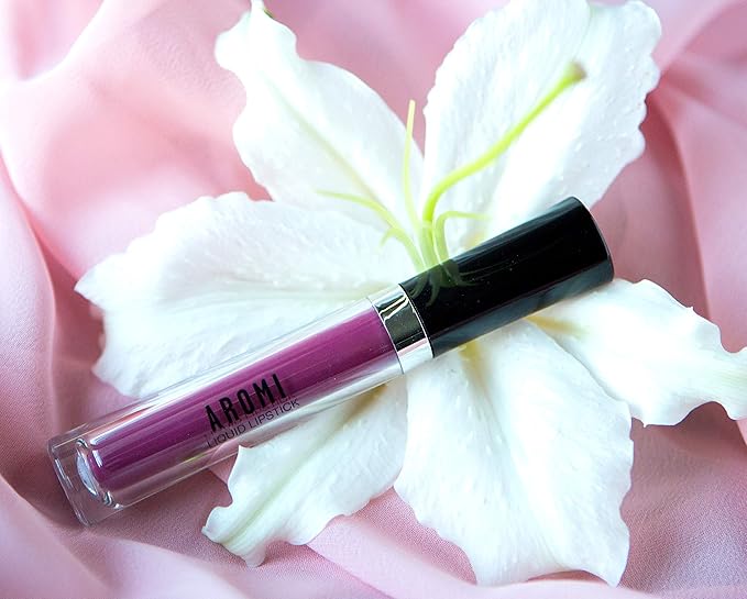 Aromi Mulberry Matte Liquid Lipstick | Berry Fuchsia Lip Color, Vegan & Cruelty-free, Long-lasting, Waterproof Lipstick (Merry Mulberry)