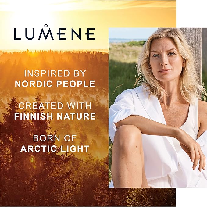 Lumene [Lumo] Nordic Bloom Anti-Wrinkle & Firm Moisturizing V-Shape Face Serum - Hydrating Serum to Help Visibly Reduce Fine Lines + Wrinkles - Infused with Nordic Lingonberry Extract (30 ml)