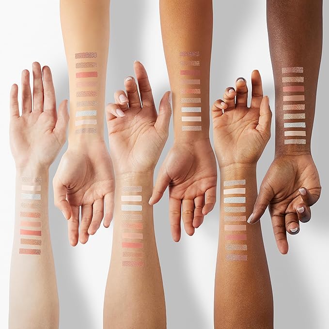 Kayswang 9 colors glitter eyeshadow palette makeup palette matte high pigment color cream texture natural eye shadow powder eye shadow palette in autumn and winter long lasting and waterproof (orange)