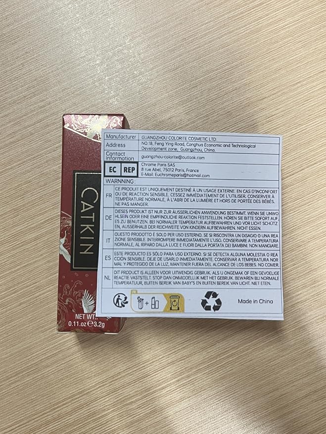 Catkin Semi-Matte Lipstick Hydrating High Impact Color Infused with Vitamin E and Avocado Oil Smooth Soft Texture Long Lasting Matte Finish 174