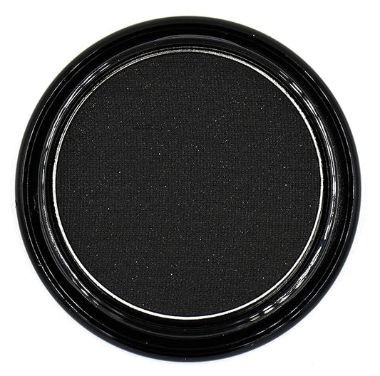 True Black Night Smokey 100 Pure Jet Black Eye Shimmer Pressed Powder Single Eyeshadow; Talc, Paraben & Cruelty Free